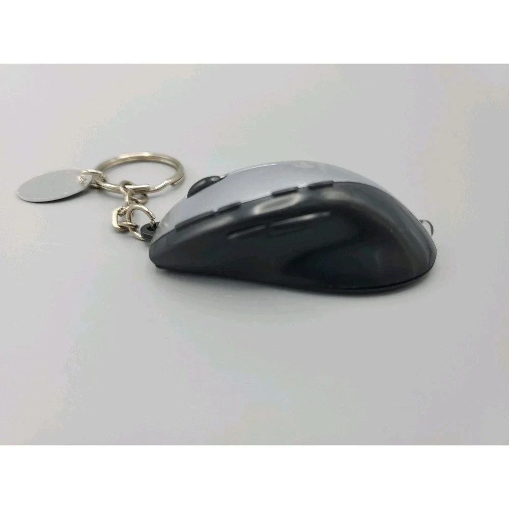Vintage Logitech‎ Mouse Keychain Light Advert 25th Anniversary Nostalgia